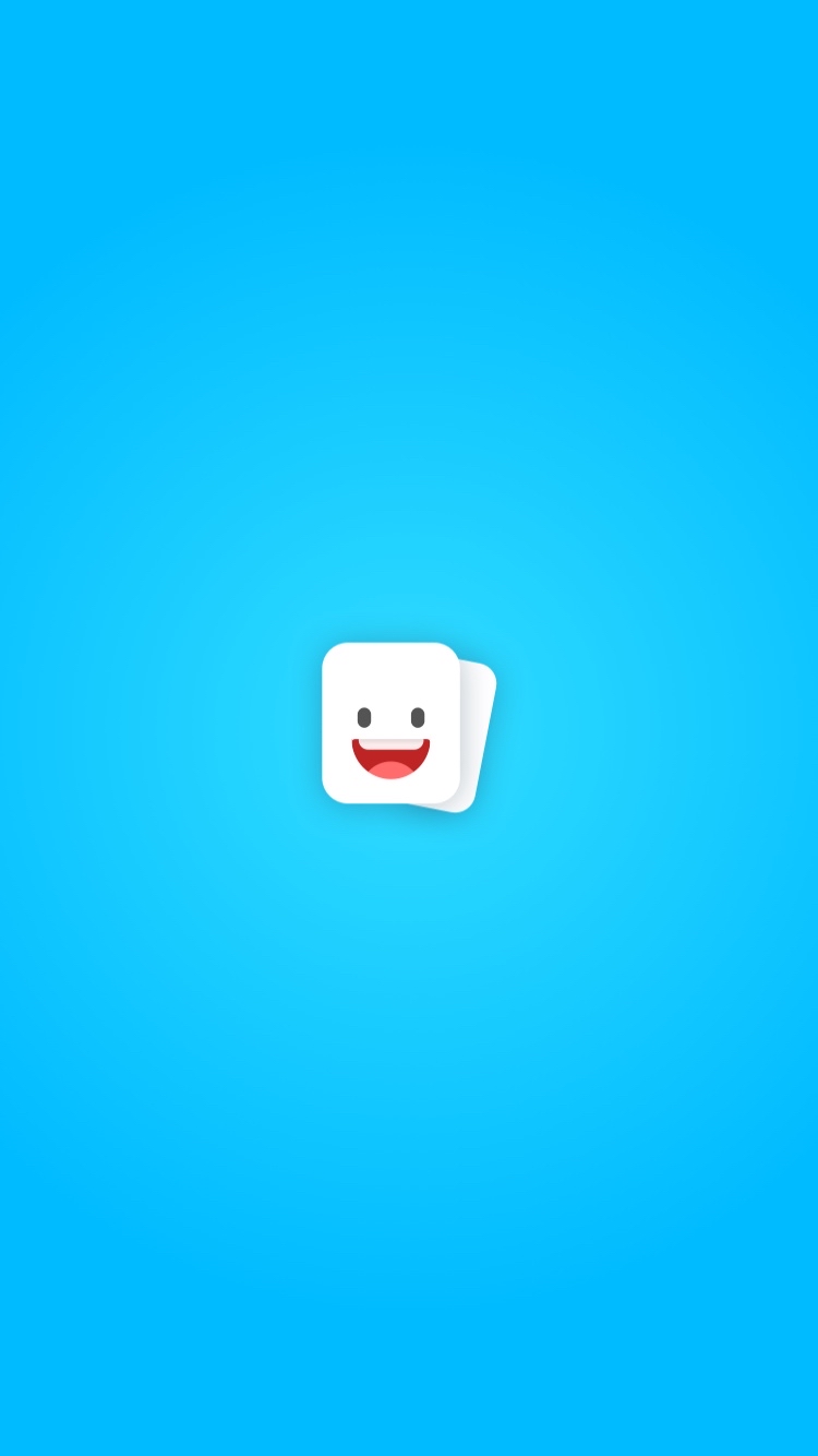 Tinycards greets you with a friendly face, setting the tone for the feel of the app—playful and straightforward.