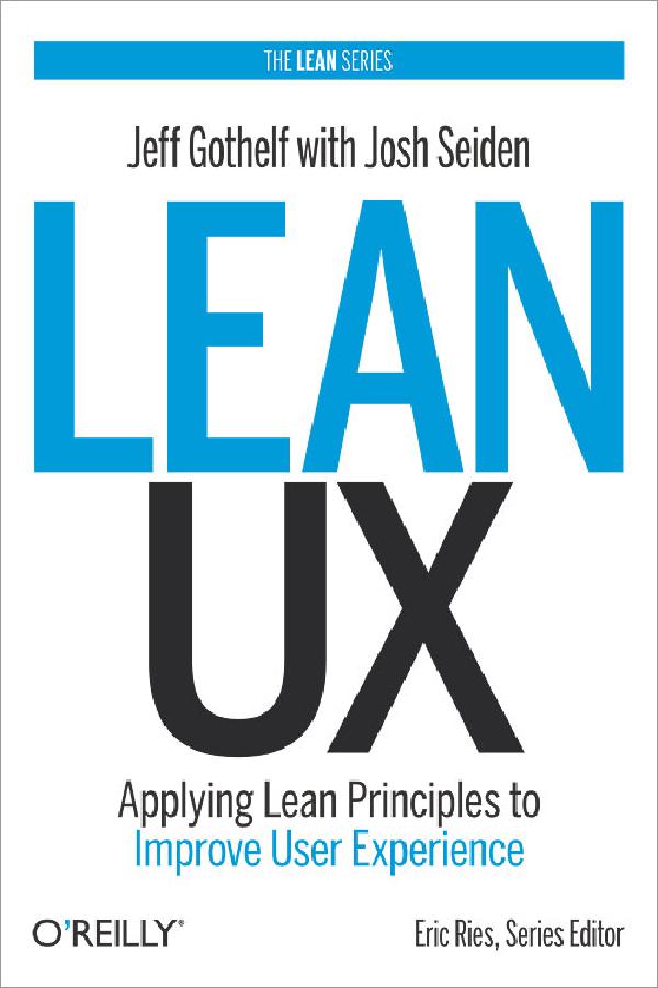 Book cover for Lean UX